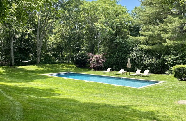 Walk to village East Hampton home - hidden from busy main town area and roads.