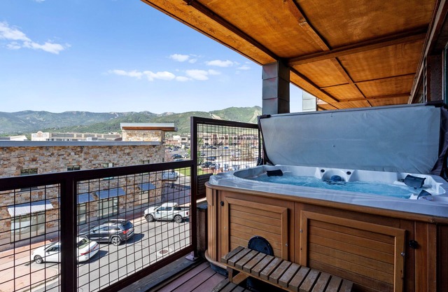 Washer/Dryer, Fireplace, Balcony | Park City Views + Private Hot Tub
