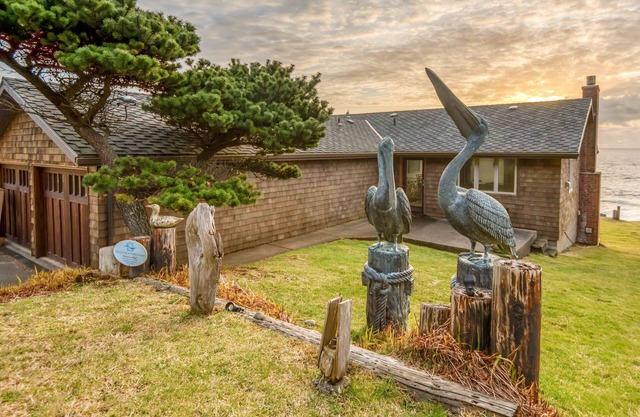 Watch the waves at this Oceanfront Home-Hot Tub, Amazing Views and Pet Friendly!