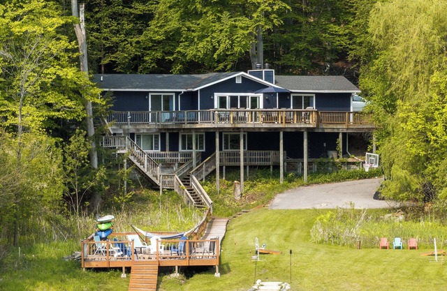 Waterfront Deck + Dock: Torch Lake Home!