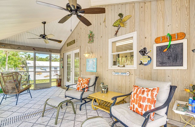 Waterfront Florida Abode w/Deck, Grill & Fire Pit
