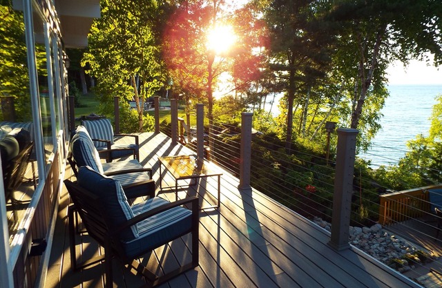 Waterfront Home with Spectacular Lake Michigan Sunsets