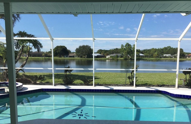 Waterfront house with a view