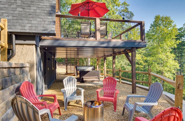 Waterfront Lake Adger A-Frame Cabin w/ Hot Tub