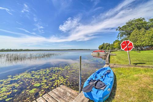 Waterfront Tawas Lake Retreat with Fire Pit!