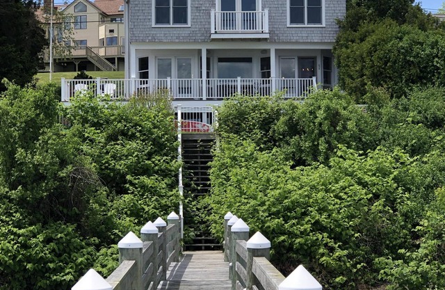 Waterfront vacation home with a dock