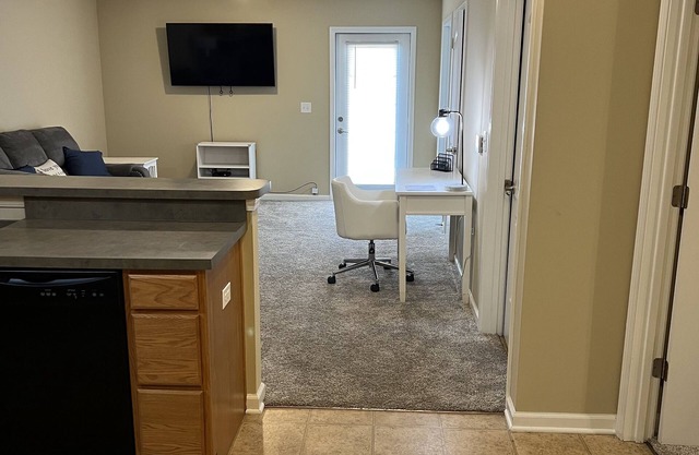 Welcome to this very large open floor plan two bedroom two bath apartment