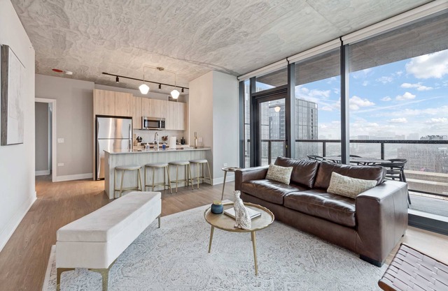 West Loop Oasis: Skyline Views + Prime Location