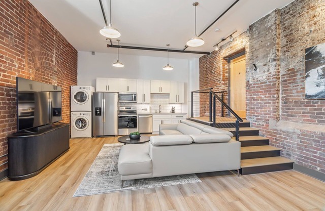 White Lily Luxe Loft nestled within the heart of Knoxville's Old City.