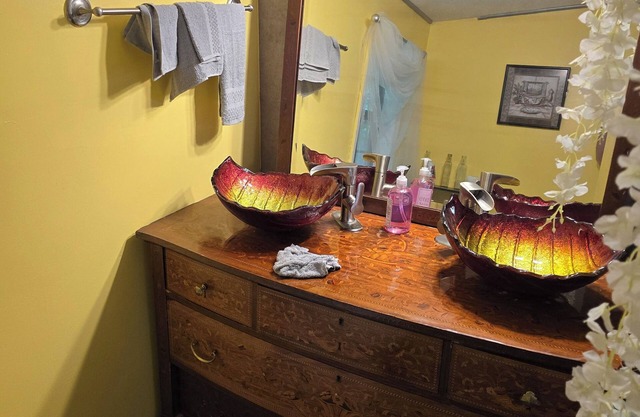 Wisteria is a beautiful fantasy theme room at a bed and breakfast
