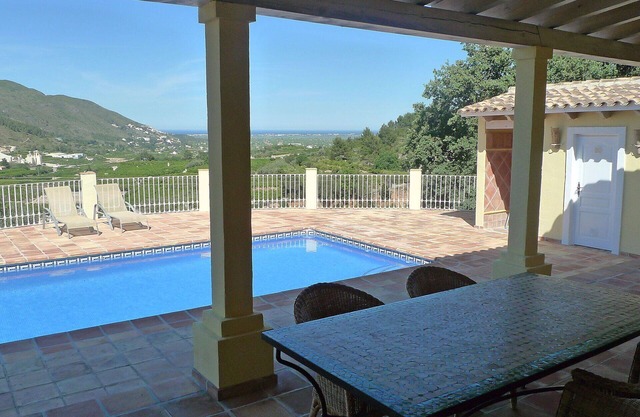Wonderful private villa for 6 guests with private pool, WIFI, A/C, TV, terrace and panoramic view