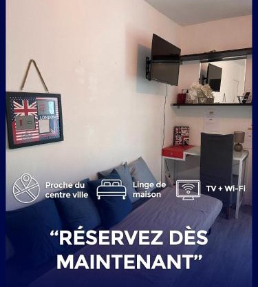 WorkSpace faubourg près de la gare TV WIFI CALME