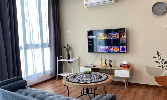 Kuching Apartment | #1.3 Cozy 7Pax Large Beds 2B1R Vivacity Kuching Jazz Suites