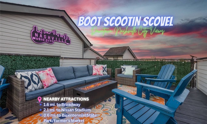 Hope Gardens House | 1.6mi to Downtown | Rooftop | City View | Firepit