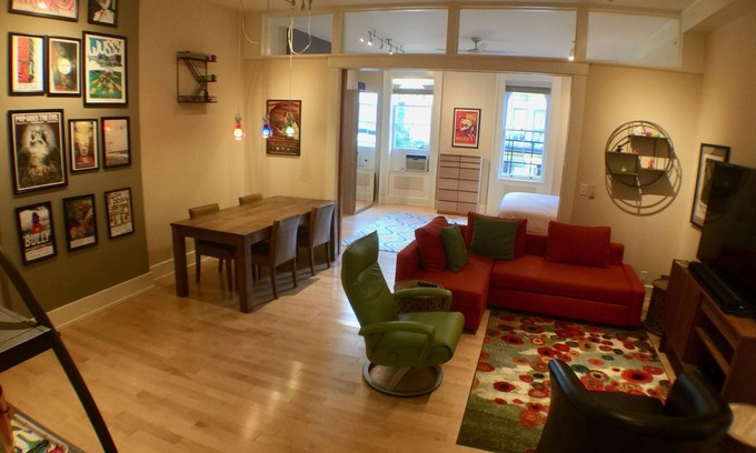 Over-the-Rhine Condo | 1-bdrm in middle of OTR action; Just Renovated Fenced Parking on Premise; 65" TV