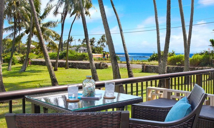 Poipu Condo | 1 Bed Ground Floor Ocean View Condo - Newly renovated & steps to the beach!