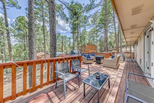 Ruidoso House | 1 Block to Hiking Ruidoso Home with Game Room
