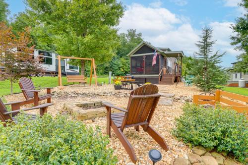 Morganton House | 1 Mi to Tank Town USA Tiny Home with Pool Access!