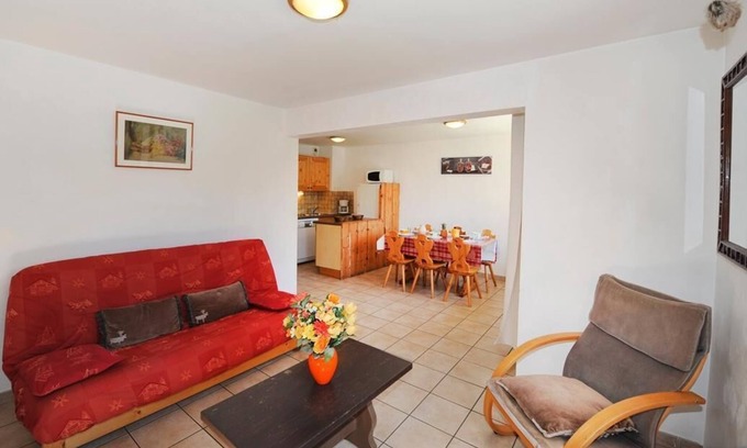 Le Bettaix Apartment | 100m from ski slopes, fitness, sauna, terrace, balcony, parking, tv, 52m², Les Menuires