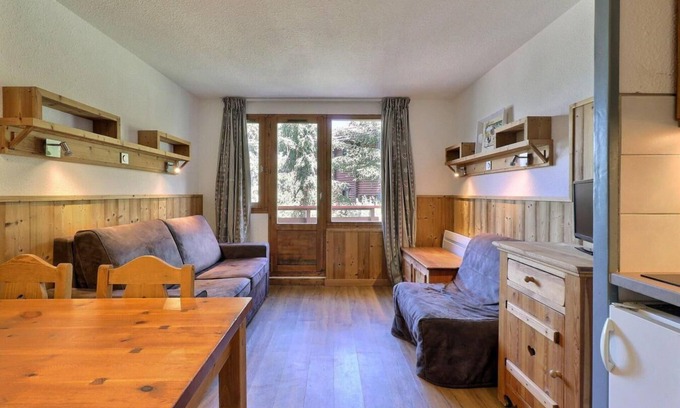 La Perriere Apartment | 10m from ski slopes, 9th floor, balcony, ski locker, 31m², La Tania