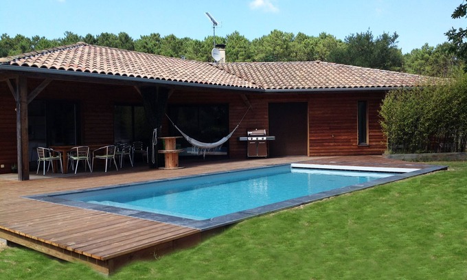 Labenne House | 120m2 wooden house with swimming pool, near Capbreton, Hossegor