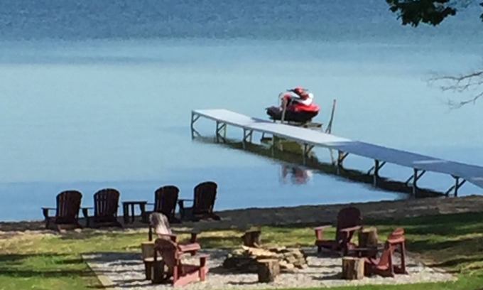 Lake Township Cottage | 140 Lake Front on Big Platte Lake -Gorgeous New In 2016 Lakefront Home-Honor, Mi
