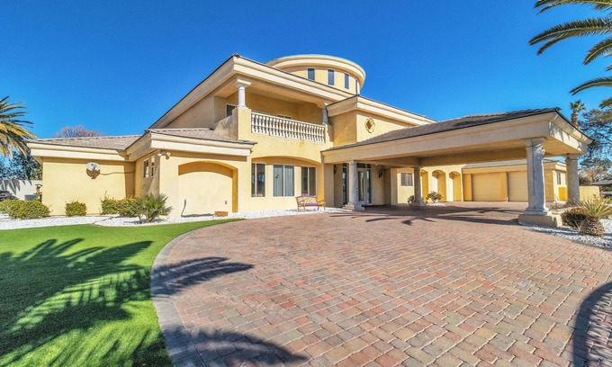 Las Vegas Villa | 15,000 sqft Mansion 5 min from strip! 1.5 acre compound.