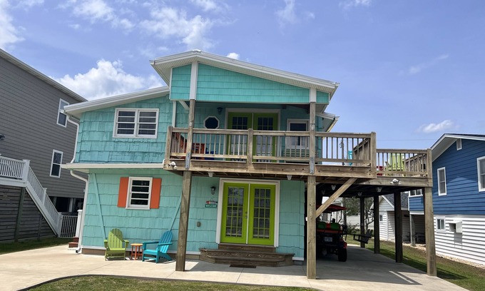 Kure Beach House | 15% off July 12-18! Adorable Beach Cottage Seconds From The Sand And The Sea