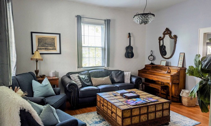 Woodfin House | 1920s bungalow near river, 8 min to DT AVL!