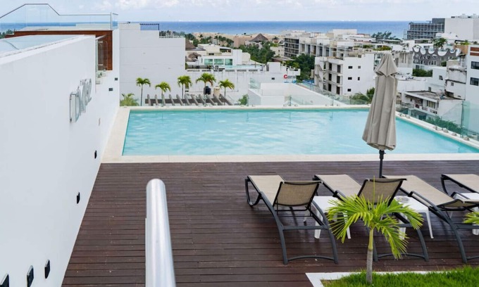Luis Donaldo Colosio Apartment | 1BR Sea view Rooftop with Jacuzzi and pool