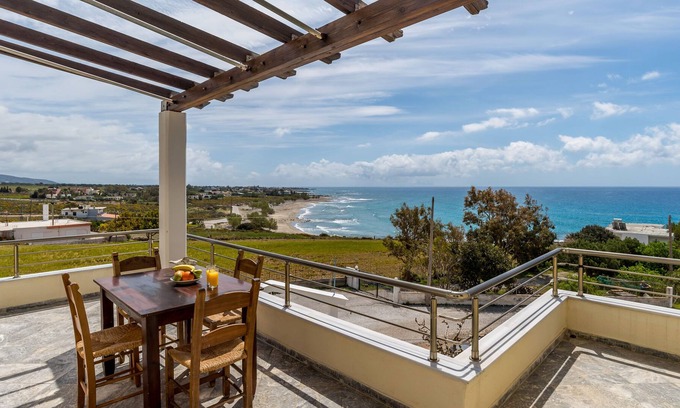 Fragkokastello Apartment | 1st Floor Apartment with view to Libyan Sea