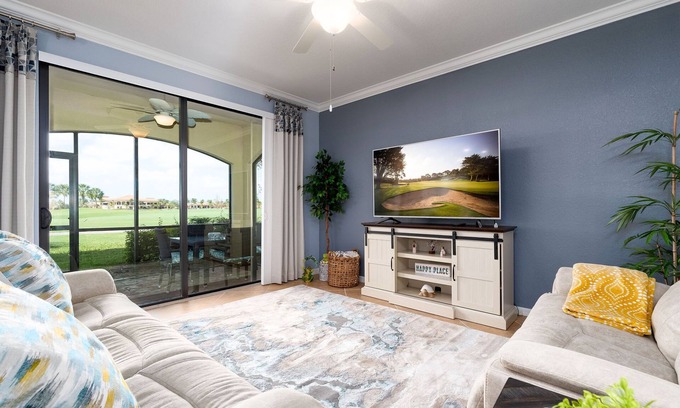 Bonita Springs Condo | 1st Floor Golf Condo Lake Views, Golf, Tennis, Club Access & Dog Friendly