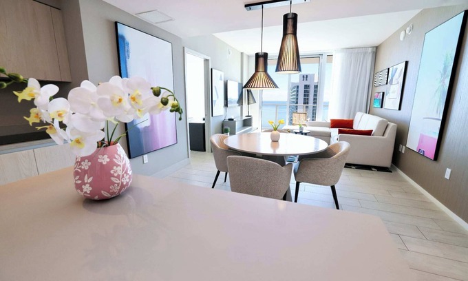 Hollywood South Central Beach Condo | 2 BDR Stunning Ocean View in Hyde Beach House