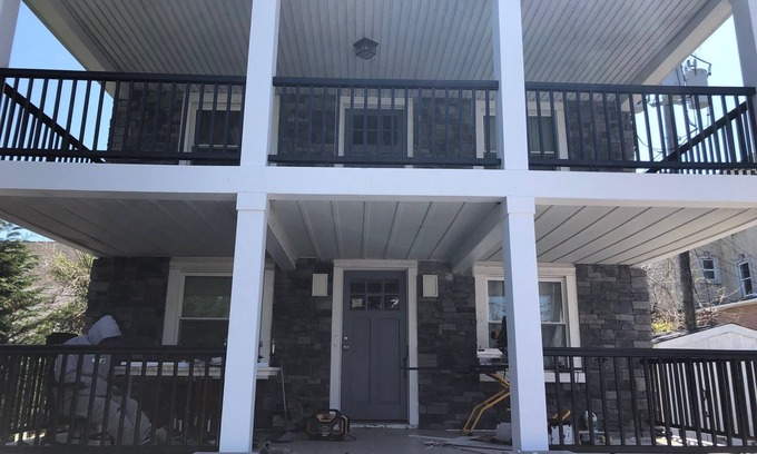 Wall Apartment | 2 Bedroom Belmar summer rental 1 block to beach!