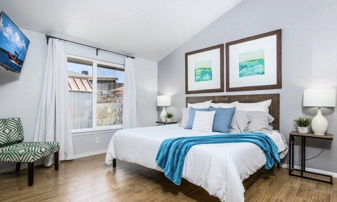 Biggs Field House | 2 bedroom, KING beds WIFI, SECURITY SYSTEM, close to I-10