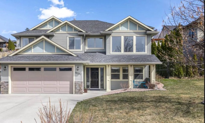 Central Okanagan House | 2 bedroom suite with access to heated salt water pool in the backyard oasis