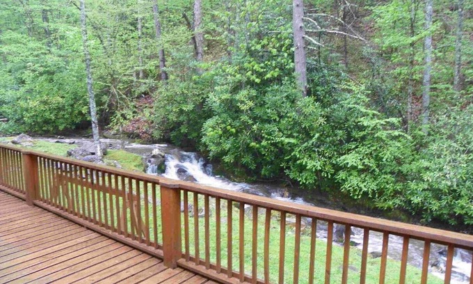 Maggie Valley House | 2 BR, 2 BA Secluded Home, 50-foot Creekfront View