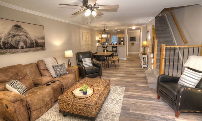 Helen Condo | 2 Master Suites on the River! Easy walk to everything Helen has to offer!
