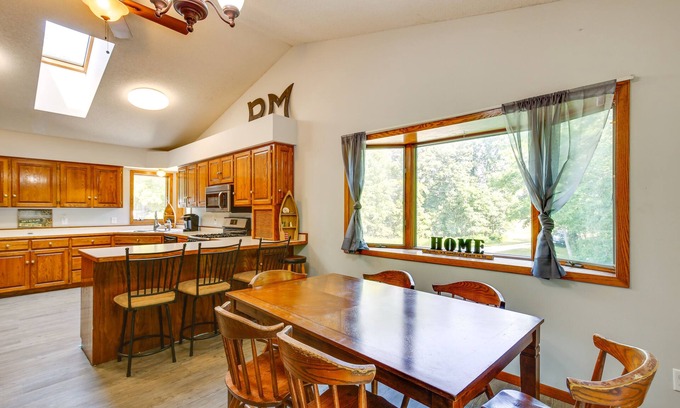 Faribault House | 2 Mi to Cedar Lake: Quiet Home w/Fire Pit + Deck