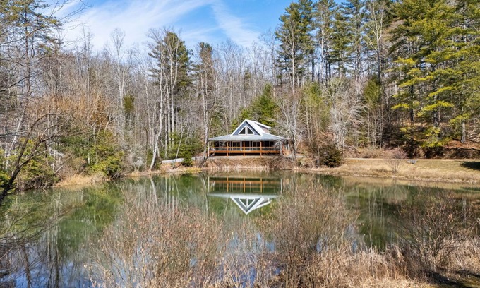 Hendersonville House | 2 Private Homes w/Pond, Views & Fire Pit + Biltmore Pass | Pet-Friendly