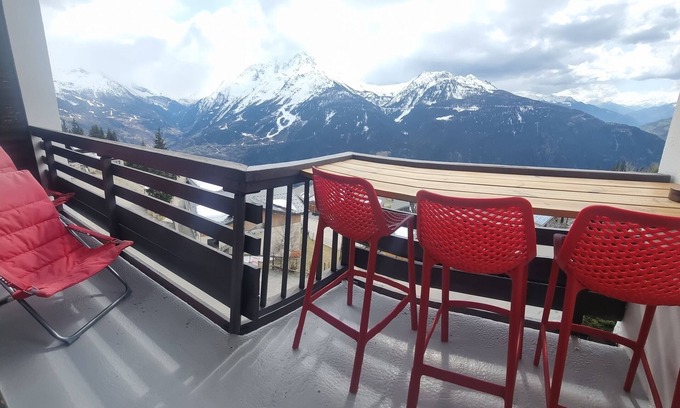 La Rosiere Condo | 2 ROOMS 40M2 Panoramic View get 8 days for the price of 7 in April