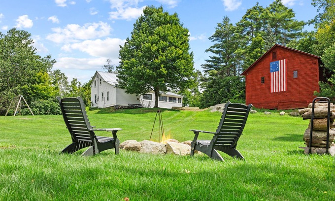 Chestertown House | 2-Story Home w/Pond Views, Gas Grill, Fire Pit, Washer/Dryer, and Partial A/C