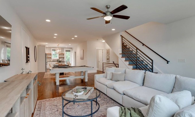 Eighth Avenue House | 2 Townhomes - 7 Bedrooms Only 3 Miles to Broadway!