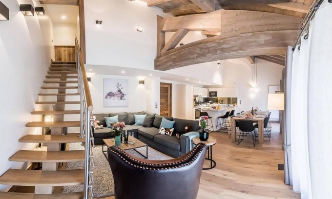 Les Brevieres Apartment | 200m from ski slopes, view ski slopes, terrace, tv, ski locker, 124m², Tignes