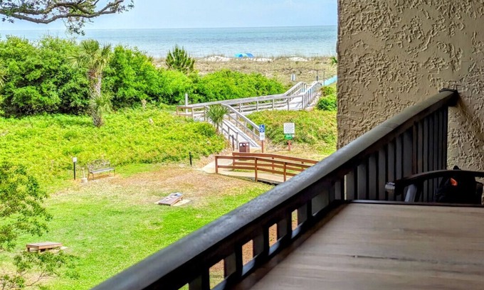 Folly Field Condo | 2BR/2BA Luxury Oceanfront Condo