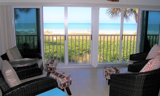 Whitney Beach Condo | 2BR King & Queen Gulf-front Luxury at Private Whitney Beach Longboat Key