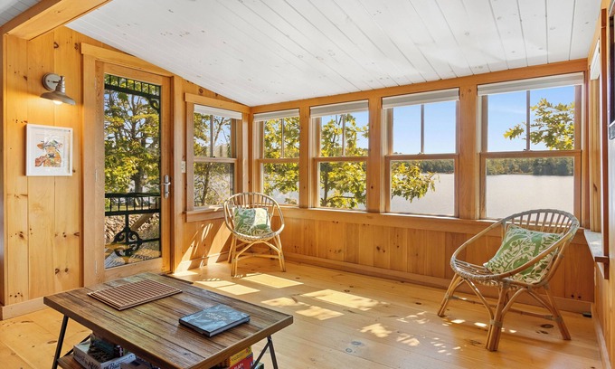 Nobleboro Cabin | 2BR Maine Camp with Dock, Lake Access & Air Conditioning