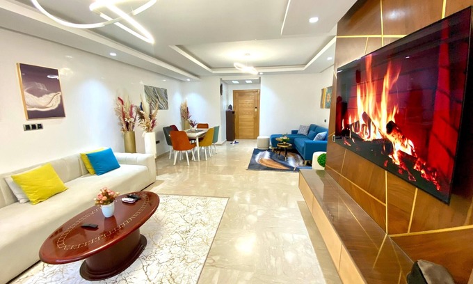 Casablanca Apartment | 3-bedroom apartment in fabulous Casablanca with AC, WiFi