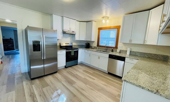 Laconia House | 3-bedroom + double futon, 2 bath house in Laconia, 1 mile from Lake Winnisquam!