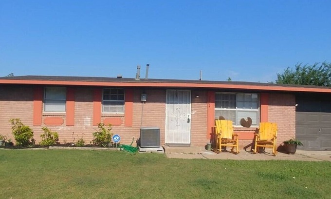 Lawton House | 3 bedroom home near Base rocking chair